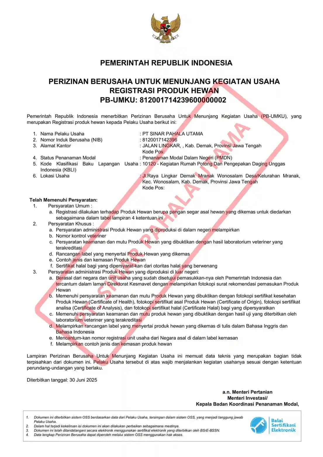 Surat Perizinan Berusaha
